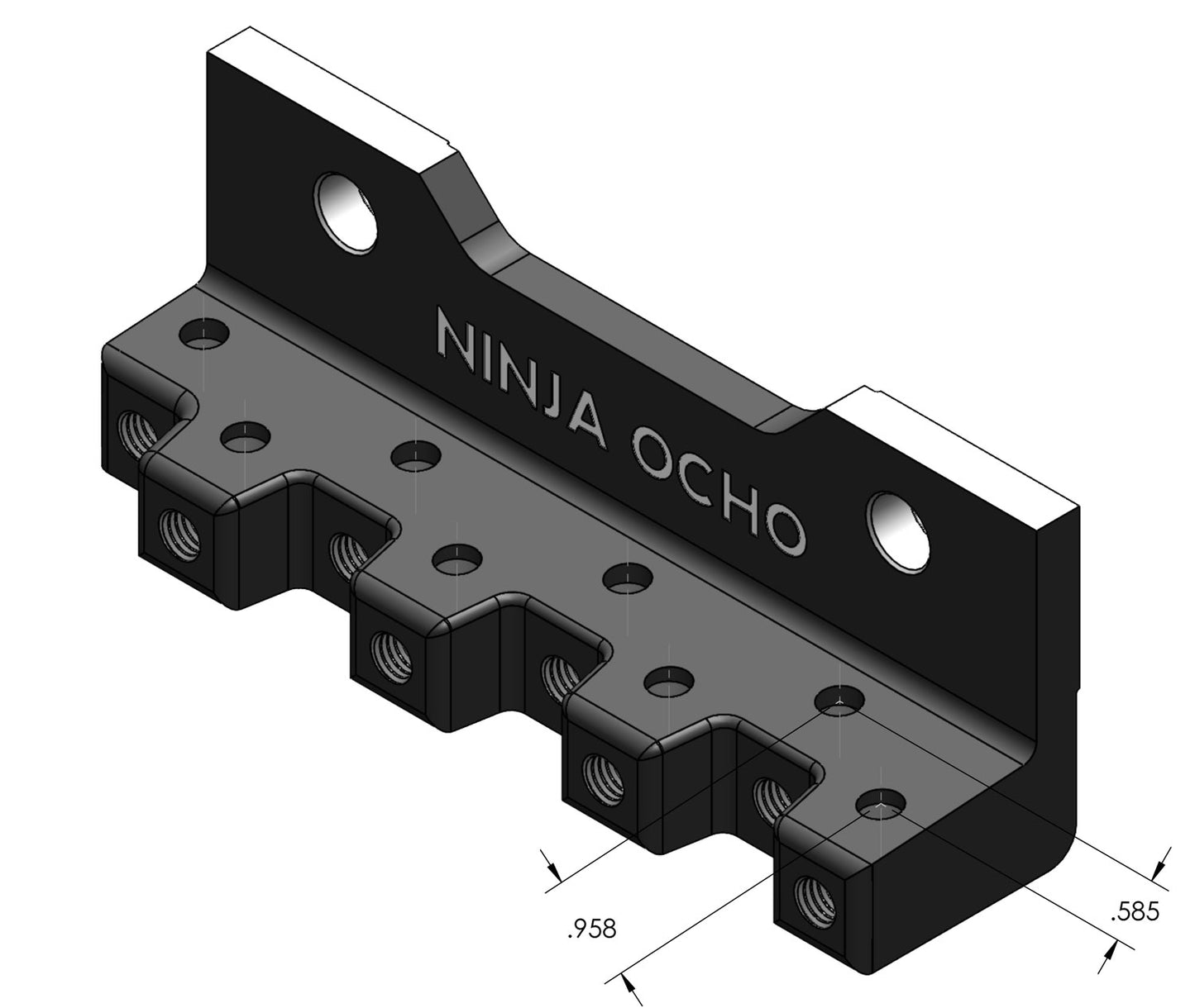 Ninja OCHO Blocco a 8 denti – Confezione da 6