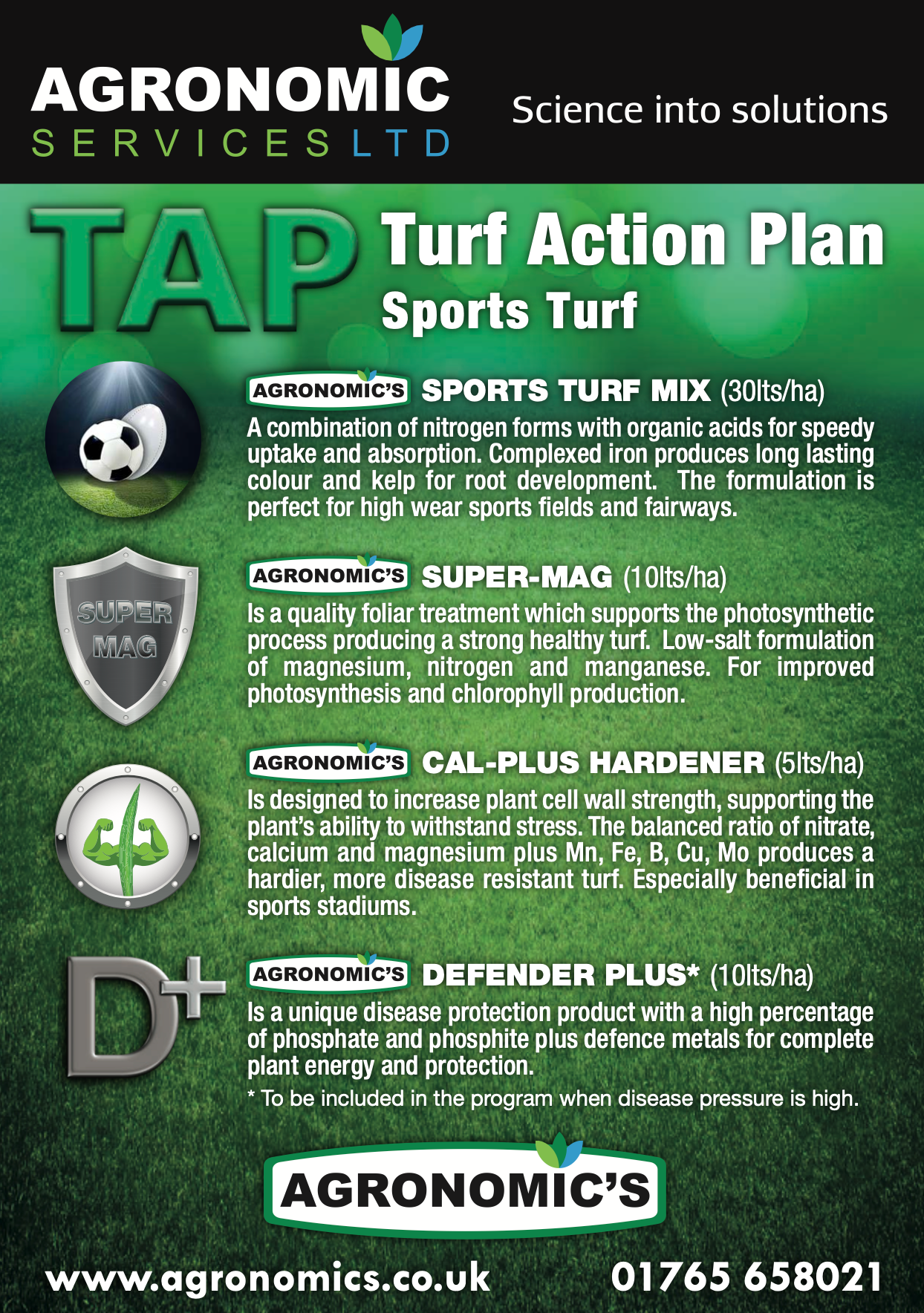 PACCHETTO TAP SPORTS PER CAMPI IN ERBA ARTIFICIALE